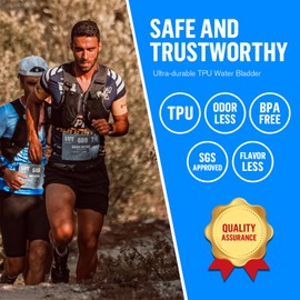 UTOBEST Soft Flask, 2 Pack Soft Flask Running Bottles 250 ml,TPU Foldable Running Flask, Portable Collapsible Flask Handheld for Travel Traveling Hiking Cycling City Walk