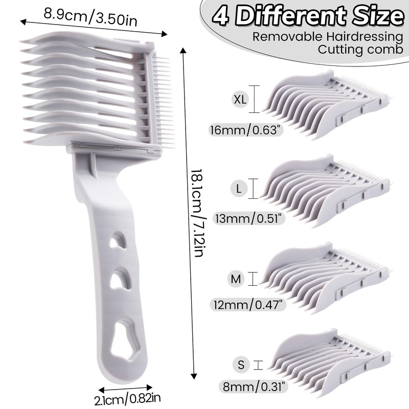 Xisilin 4-in-1 Detachable Fade Comb Set
