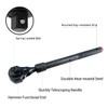 MacWork 1/2in.& 3/8in Dual Head Ratchet Handle -Telescopic Black Ratchet