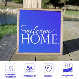 Frddiud Anodized Aluminum Sheet Metal 11.3 x 11.3 x 1/32 Inch Metal Plates Engraving Blanks for CNC Laser Engraving DIY Card, 0.8MM Thin Decorative Aluminum Sheets for Crafting (Blue 2)