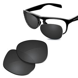 Glintbay 100% Precise-Fit Replacement Sunglass Lenses for Native Sanitas - Polarized Advanced Black