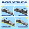 24"+19" Front Windshield Wiper Blades Compatible with VW Volkswagen Jetta