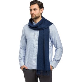 Club Room $120 Club Room Luxury Plaid 100% Cashmere Scarf,Blue, One Size