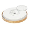 EDO, Pereti LED Ceiling Light Flat 18 W Wooden Ring