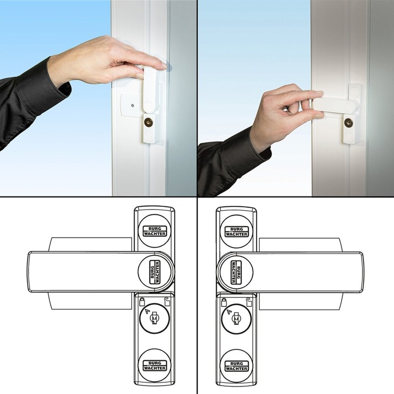 BURG-WÄCHTER Winsafe WS 11 BR SB window lock, 1 piece,