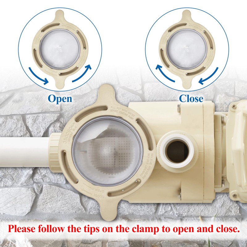 350090 Clamp and 350091 Lid Replacement for Superflo Inground Pool