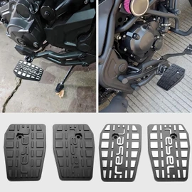 WOOGA Footrest Motorcycle Front Driver Wide Billet Foot Pegs fit forHo&n&da Rebel 250 Rebel CMX 500 Rebel 300 CMX 250 CMX 500 CMX 300 Part 2017-2025 (Silver)