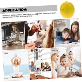 Generic Cute Mechanical Kitchen Timer Cartoon Lemon Design for Household Management for Cooking Baking and Activities Easy to Use and Adorable Material