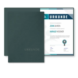Certificate Folder A4 Cardboard – Premium Quality with Elegant Embossing 'Certificate' – BL-exclusivdruck® Basic – High-Quality Transfer Folders Made of 320 g/m² Cardboard – Certificate Cover for DIN