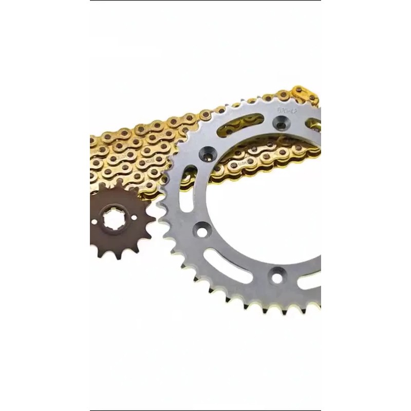 Kit Arrastre Sprocket Para Italika Dm150 Dm 150 Roja Reforza