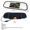 YUANTING Car Rear View IR Camera 4.3" Mirror Monitor For