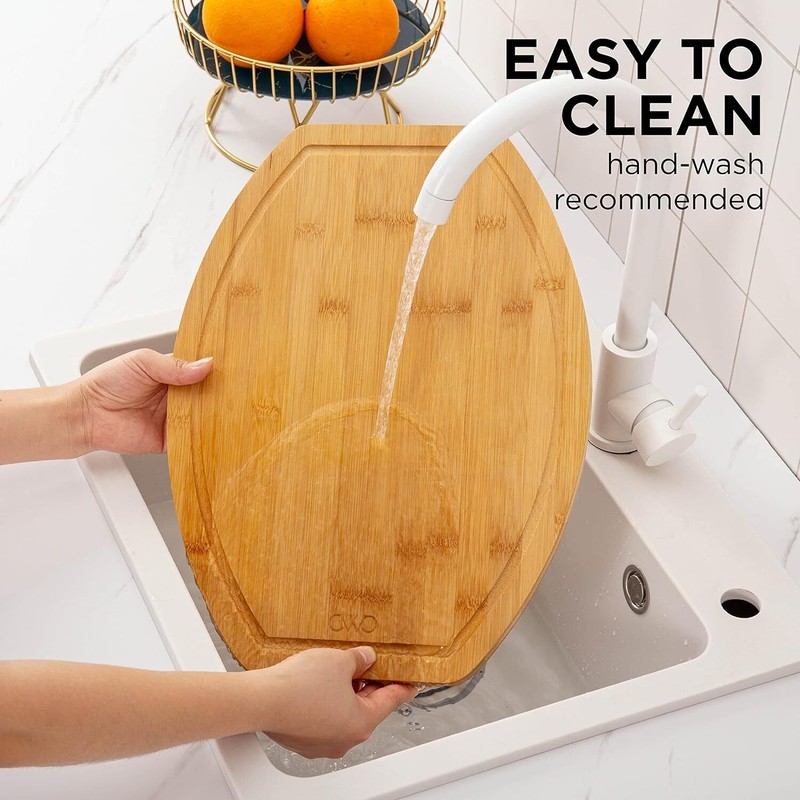 Kitchen Rectangular Kitchen Bamboo Cheese Charcuterie Cutting Thick Board, 15.75"x11.8"