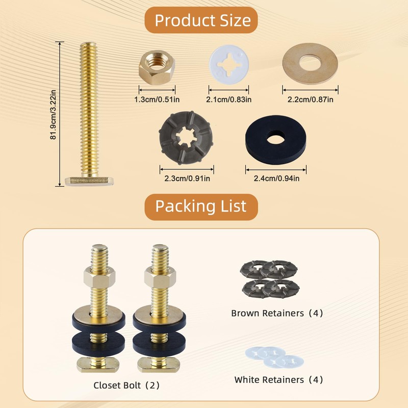 Hibbent Extra Thick Toilet Wax Ring Replacement Kit, Universal Toilet