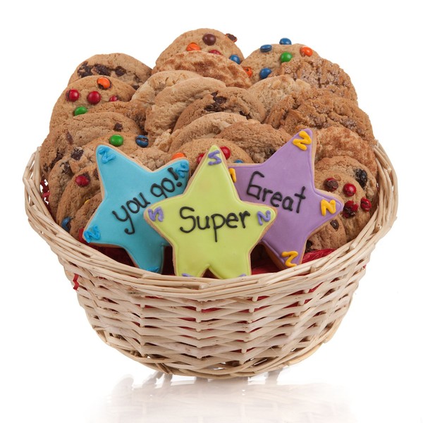 Super Stars Cookie Gift Basket- 24 Pc.