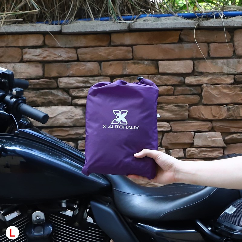 X AUTOHAUX L Motorcycle Cover Lightweight Half Cover Outdoor Protector