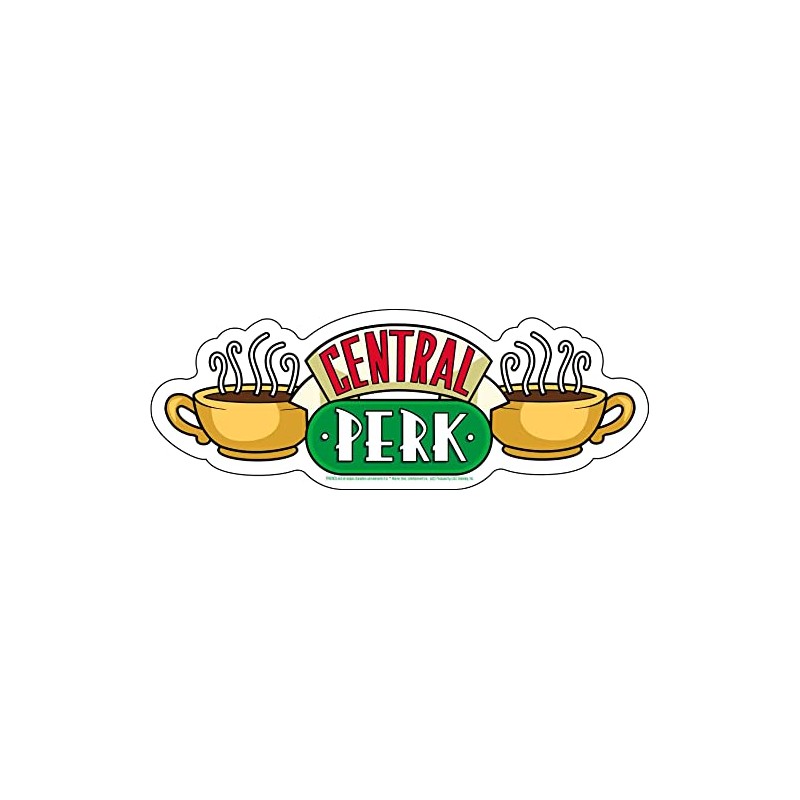 C&D Visionary Friends Central Perk Sticker, White, Red, Yellow