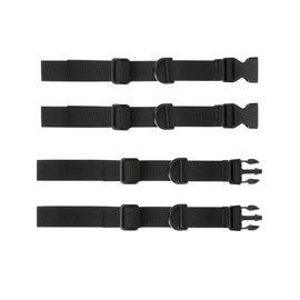 HESTYA 2 Pieces Backpack Chest Strap Adjustable Backpack Sternum Strap Chest Belt with Buckle for Hiking and Jogging (Black)