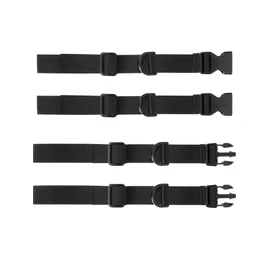 HESTYA 2 Pieces Backpack Chest Strap Adjustable Backpack Sternum Strap Chest Belt with Buckle for Hiking and Jogging (Black)