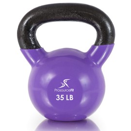 ProsourceFit Vinyl Coated Cast Iron Kettlebells for Full Body Fitness Workouts