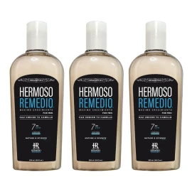 Pack Shampoo Anticaida Crecimiento Acelerado Anticaspa Reparador Hidratante Para Hombre Hermoso Remedio ® 250 ml x 3 unidades