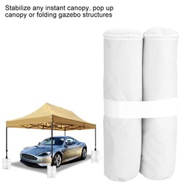 Dilwe Tent Weight Bags, Canopy Weighted Sandbags Shelte for Pop-up Sun Protection Tent Foot Outdoor Sun Shelter Legs (White)