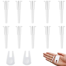 BYTLEOUTJ 10 Long Air Plugs, 2 Air Extractors, Yoga Ball Plug Replacement Kit with Sports Ball Plug, Fitness Ball Pump Nozzle, Compatible with Yoga Balls, Exercise Balls, and Sports Equipment