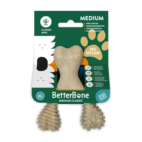 BetterBone - Dog Toy for Chewing - Mini Medium Classic