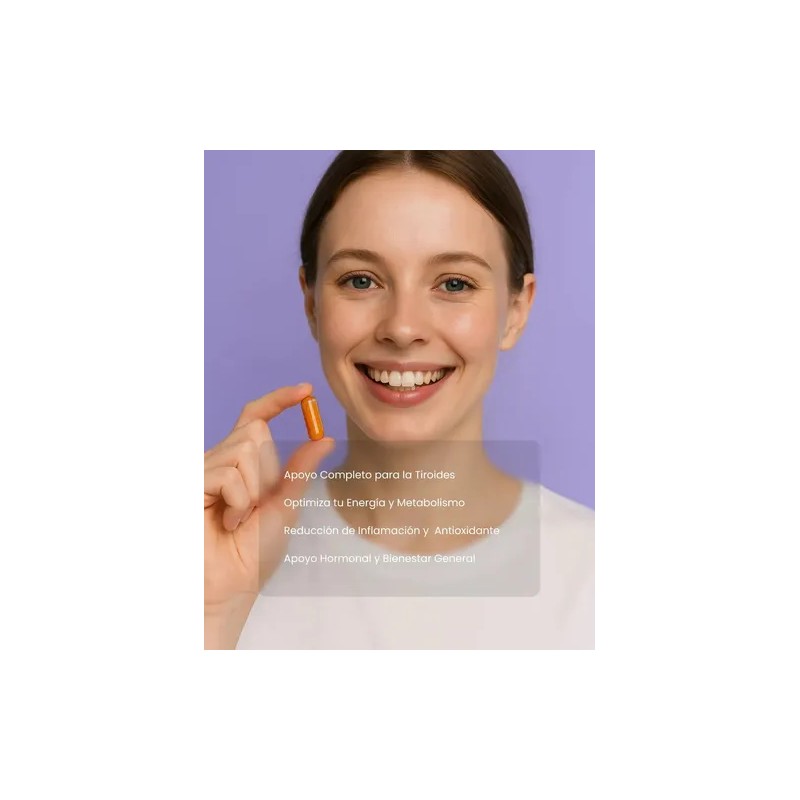 Suplemento Para Tiroides Avanzado Zinc 60 Capsulas Sabor Na