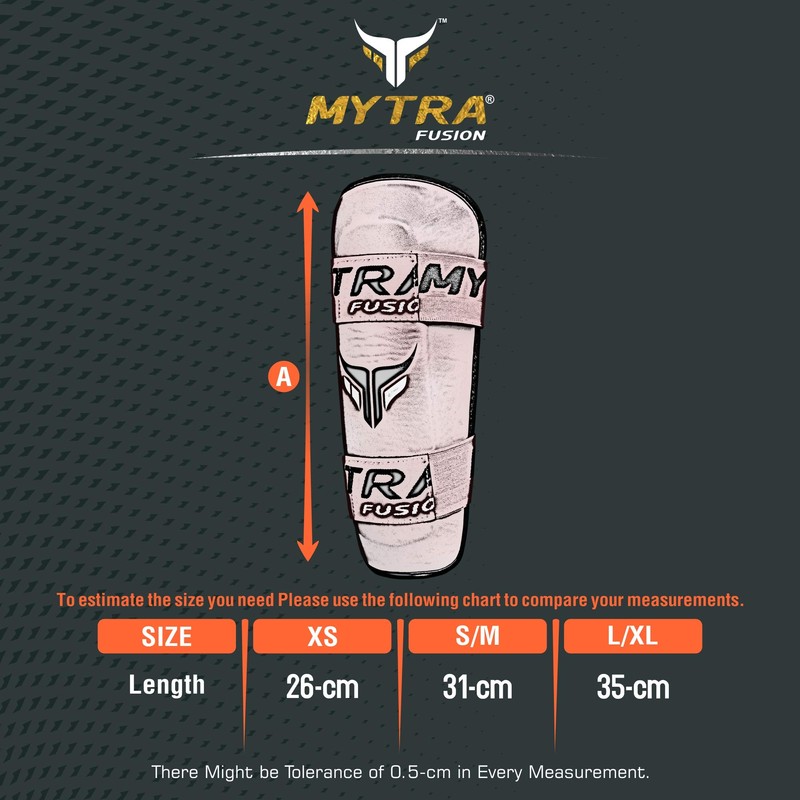Mytra Fusion Shin Pads (Red, S/M)