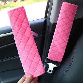 OKAMMY Car Seat Belt Cushion Covers - 2 PCS Soft Comfort Safe Car Seat Shoulder Strap Pads Cover Fit for Kids Adults Helps Protect Your Neck and Shoulder