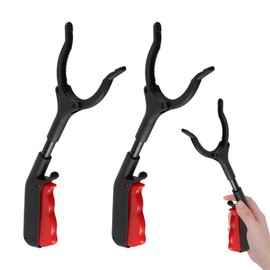 2 Pcs Short Grabber Reacher Tool,Small Grabber Reacher Tool Non-Slip Ergonomic Handle,Portable for Elderly, Disabled, Sanitation Workers, Lightweight