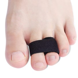 Pesalmon 6Pack Hammer Toe Straightener Fabric Broken Toe Wraps Toe Splints Correctors for Overlapping Toe, Curled, Crooked and Hammer Toes