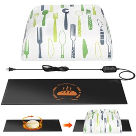 Sourdough Heating Mat Dough Proofing Box Fahrenheit, 59°F - 140°F Adjustable Dough Rising Heating Mat, Heated Bread Mat for Sourdough,Bread Warmer Mat with Sourdough Starter Warmer Dome