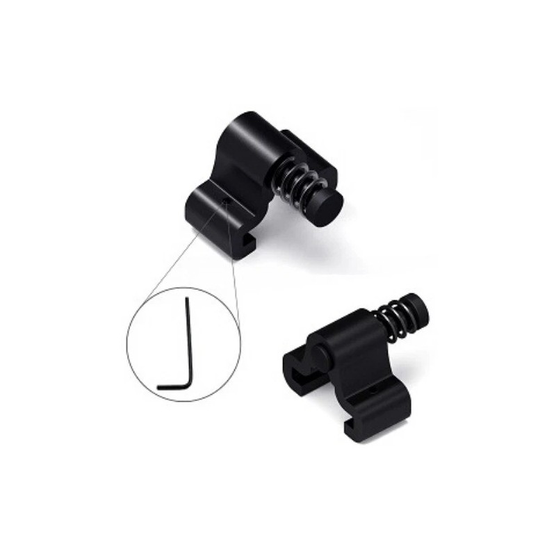 Ccjh Side-mounted Limiter For Sliding Door Rail Resistance Plate Black