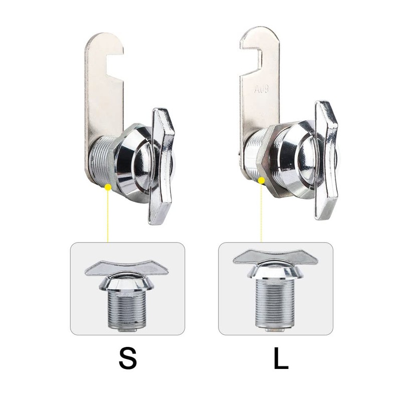 Jiakalamo 2 Pack Thumb Operated Offset Cam Lock, RV Compartment