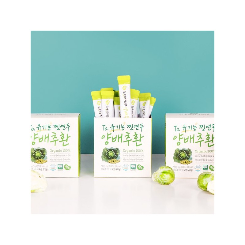 Chamdeun Health Science 유기농 찐연두 양배추환 동결건조 3g x 30포