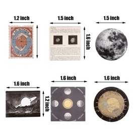 138 pegatinas de astronomía vintage para el espacio, la galaxia luna, planetas, astrología, universo estético, decoración washi pegatinas para álbum, portátil, álbumes de recortes, teléfono móvil, sobre diario, hacer tarjetas