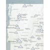 New England Ski Resorts Map 18x24 Poster (White & Light