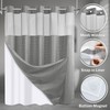 SORTTO No Hook Shower Curtain with Snap in Liner Set