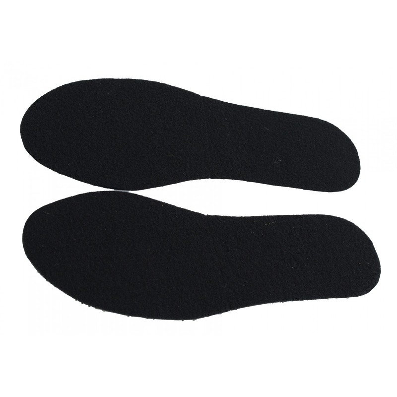 pbezler Non-slip felt insoles size 36-49, black