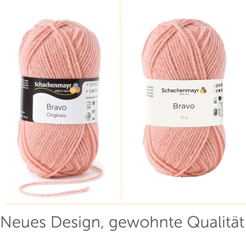 Schachenmayr Bravo 50 g Peach Hand-Knitting Yarn