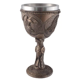 VOGLER Joh. Vogler GmbH Bronzed Viking Goblet Hugin and Munin Volume: 300 ml