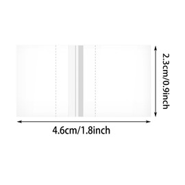 ONLYKXY 100pcs Clear Heat Shrink Wrap Film Perforated Shrink Seal Bands Plastic Heat Shrink Bands Cap Seal for Jars Bottles Mouth Shrink Bag Container Shrinkable Test Tube (1.8x0.9inch)