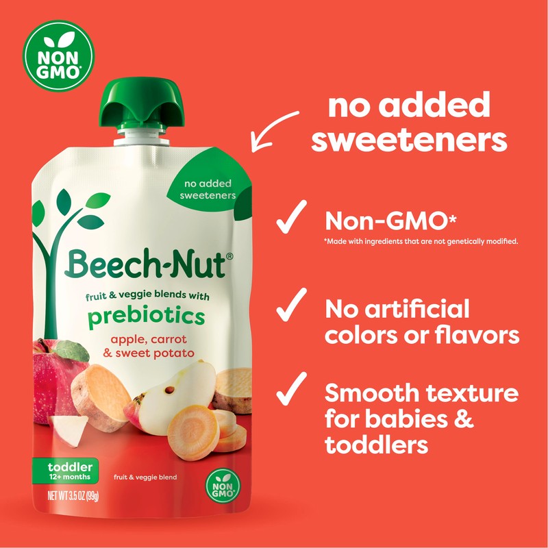 Beech-Nut Baby & Toddler Food Pouches Variety Pack, Protein &
