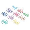 100Pcs Number Shape Paper Clips Funny Cute Rich Colors Bookmark