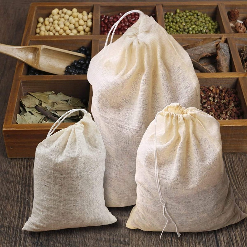 LUCKYBEE Tea Bags Disposable Empty Bags Fabric Filter with Tea