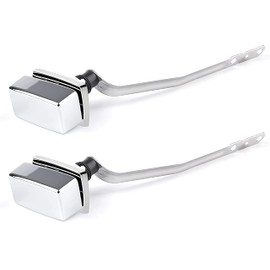 2 Pack Toilet Handle Replacement Compatible with Kohler Toilet Handle Side Mount Toilet Tank Lever Fit for Kohler 85114-CP Trip Lever Kit, Polished Chrome