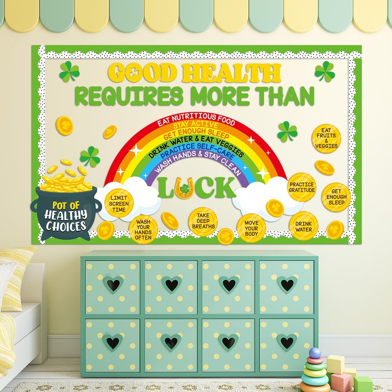 St. Patrick's Day Health Bulletin Board Decorations St. Patrick Party
