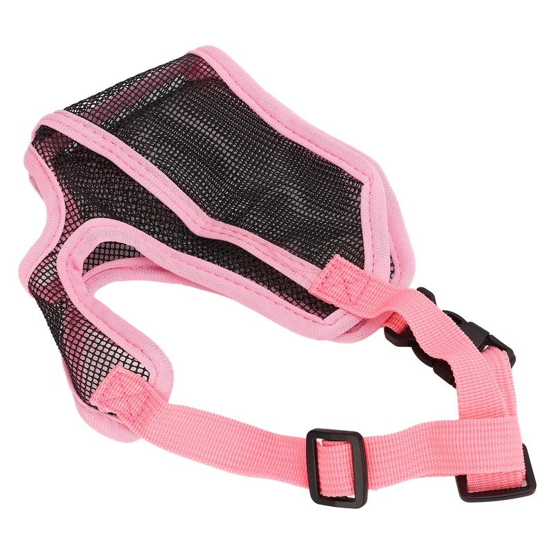 Short Snout Dog Muzzle Adjustable Breathable Prevent Biting Chewing Dog