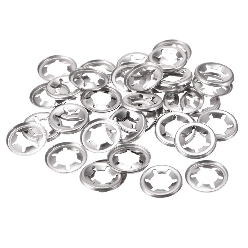 sourcing map Pack of 40 M10 Star Lock Washers 9.1